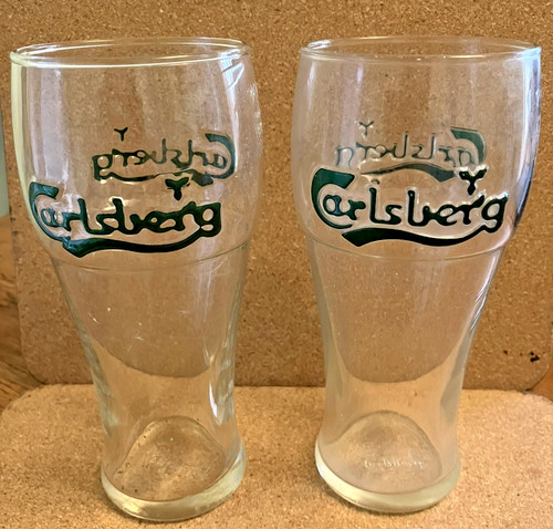 Carlsberg pint beer glasses - 2,