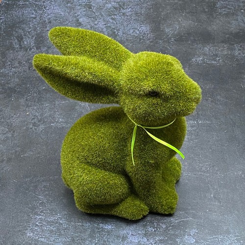 Large sitting moss bunny - sitting,
