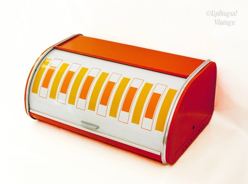 Orange roll top - top, bin