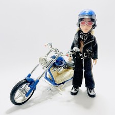 Bratz Boyz Cade Doll With Motorcycle / Bike Action Figure Toy MGA Vintage
