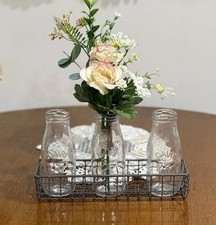 Milk Bottle Centerpiece,Wire