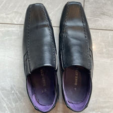 Barratts Men’s Formal  Leather Shoes Square Toe  Black Size  8 