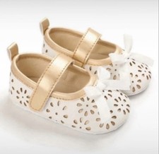 Flower Girl Prencess Baby Dress Shoes/Baby Girls Anti-Slip First Walking Shoes.