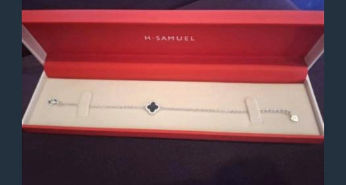 Samuel silver black chain - h.,