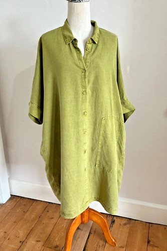Oska linen mix shirt dress - shirt,