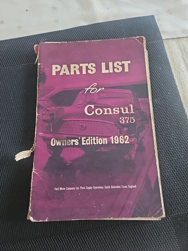 Ford consul 375 - 375, list