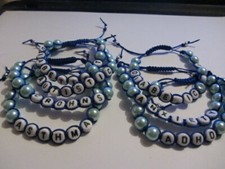 Medical Alert Blue Beaded Bracelet ( Choice of  Condition ). Gift wrapped