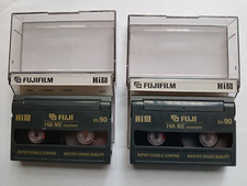 2 x Fuji Hi-8 MP  8mm Video Cassette Tapes 90min MP - USED ONCE