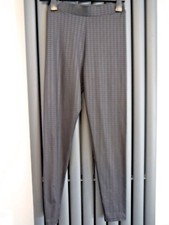 New Ex Chain Store Black dogtooth high waisted rise stunning leggings size 8 reg