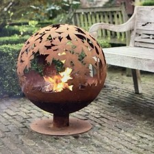 Woodland leaves fire bowl - bowl,