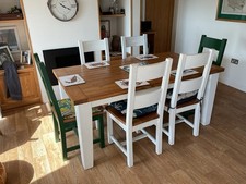 Large Oak Topped Table with