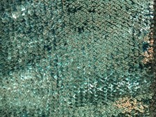 ladies turquoise sequin boob