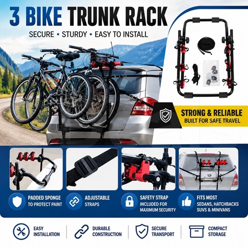 Bike rack triple bicycle - bike,