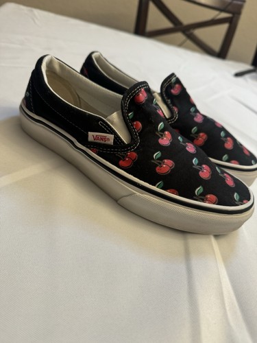 Cherry slip vans women - cherry,