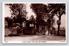 England: Ealing, Perivale, Lych Gate And Rectory. 1909 Postcard.