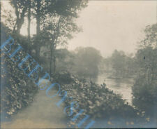Lake And walk Around lake Wirral Park Edwardian Photo 4 x 3 inch 