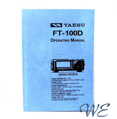 New yaesu 100d operating - yaesu, ft-100d