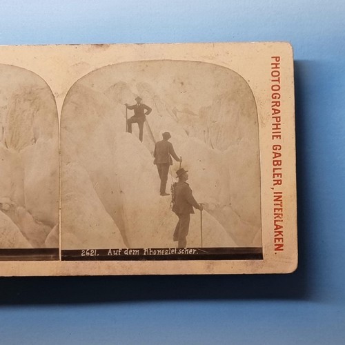 Valais stereoview c1895 - stereoview, real