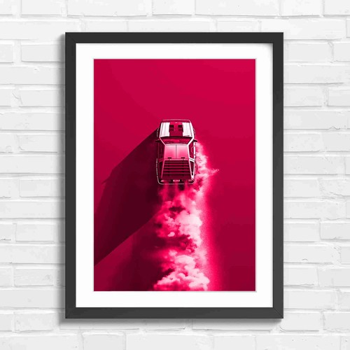 Bold red background sports car - background,