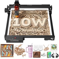 ATOMSTACK 10W Laser Engraver, A10 PRO V2 Laser Cutter, 0.06mm High Accuracy new