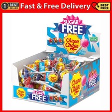 Chupa Chups Sugar Free Lollipop Display Box Cherry Cola & Strawberry Flavoured