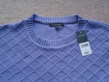 Bonmarche Pale Lilac Ladies Jumper Size Large New with Tags