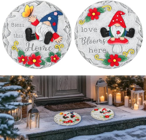 Set gnome stepping stones - 2,