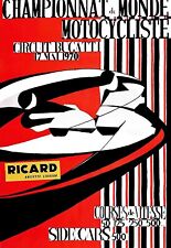 Bugatti Circuit Motorcycling World Championship Speed Races Poster Print