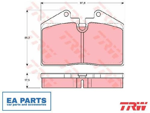 Brake pad set disc - pad, for