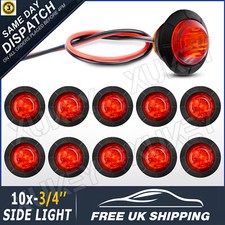 Round 12v-24v 10X Red Led Side