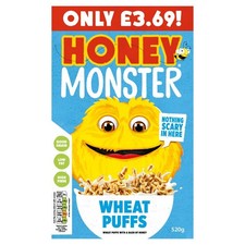 Honey Monster Wheat Puffs