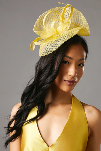 Coast yellow fascinator womens - coast,