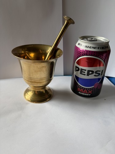 Vintage solid brass - solid, mortar