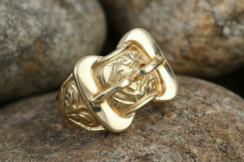 Gents double buckle ring - double,