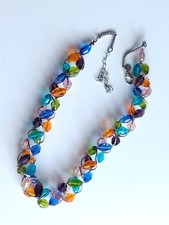 Multicoloured Faceted Glass