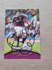 FRANK LAMPARD WEST HAM ROOKIE HAND-SIGNED TOPPS PREMIER GOLD 2001 CARD         