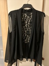 Women Vest Black Size 4XL Uk 20 Plus