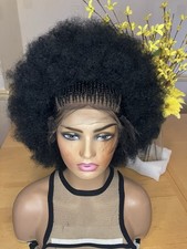 Braided Wig, Afro Frontal Wig.