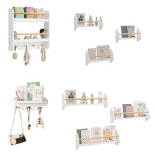 Kids Bookshelf Wall Shelf Rack