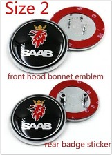 2 Pcs Set Saab Front Bonnet