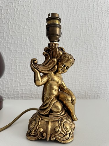 1960s cherub brass - cherub, stand