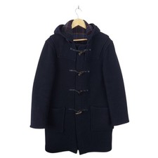 Montgomery Men's Blue Wool Blend Duffle Coat Size 38