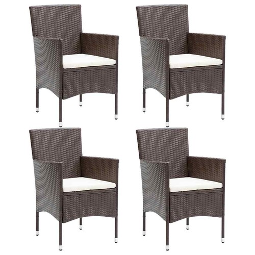 Garden dining chairs poly - 4x,