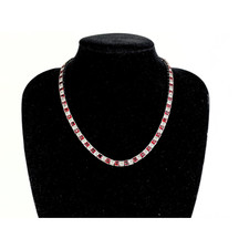 WHITE GOLD FINISH Square Cut