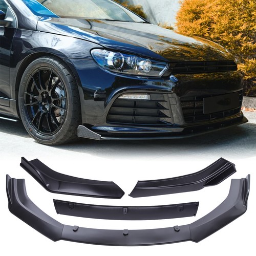 Matte black front bumper - front, lip