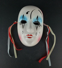 Vintage Ceramic Face Mardi Gra