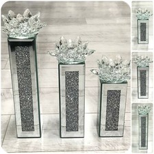 SET OF 3 Bling Crushed Diamond