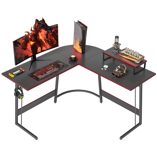 Durable shaped gaming desk - shaped,