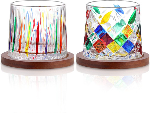 Hand painted crystal - crystal, whisky
