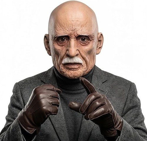 Realistic bald old man - realistic,